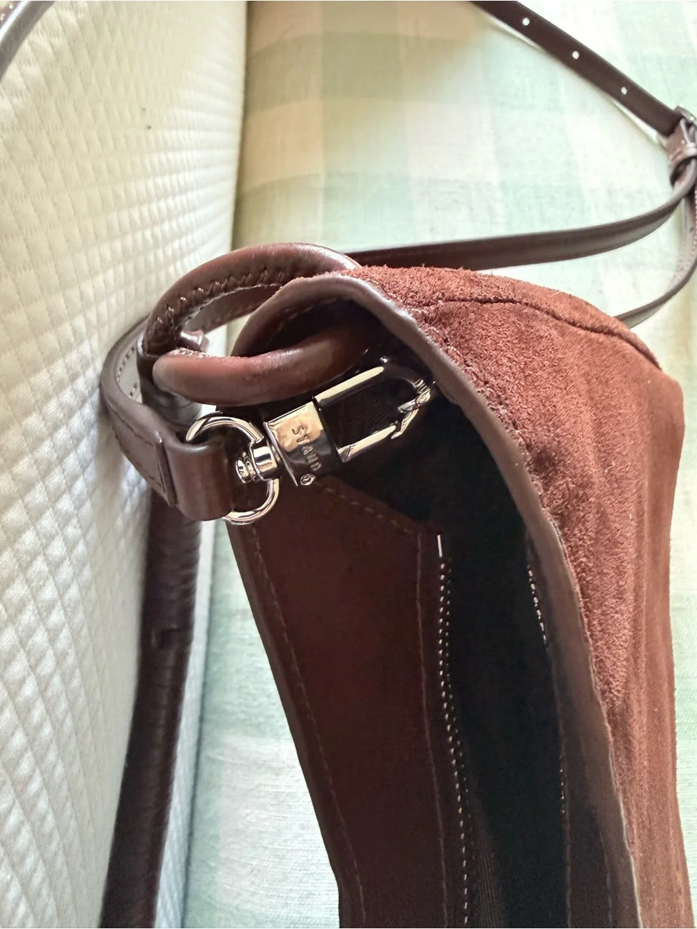 STAUD Valerie Suede Shoulder Bag - Picture 5 of 5